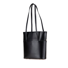 House Check Trimmed Leather Shoulder Bag