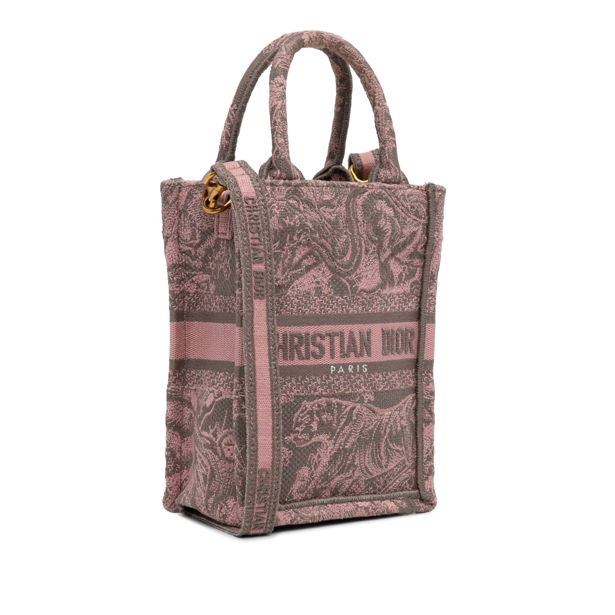 Mini Toile de Jouy Vertical Book Tote