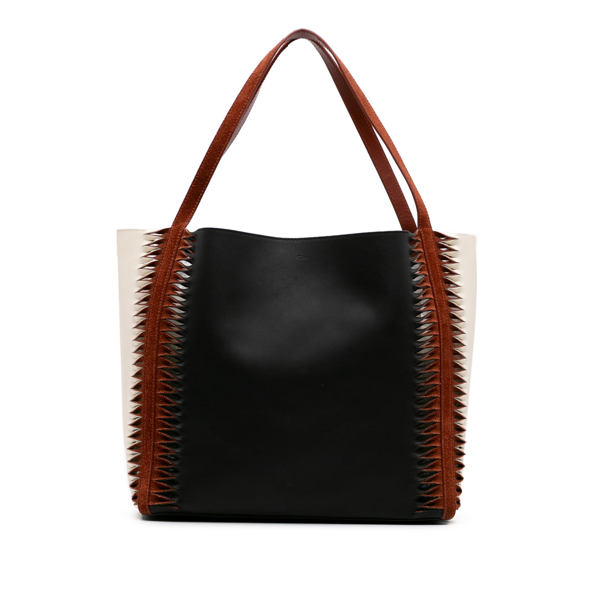 Tricolor Leather Louela Tote