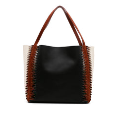 Tricolor Leather Louela Tote