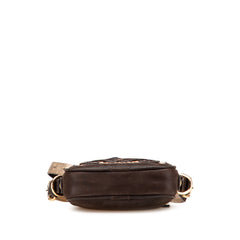 Mini Anagram Leather Tassel Crossbody