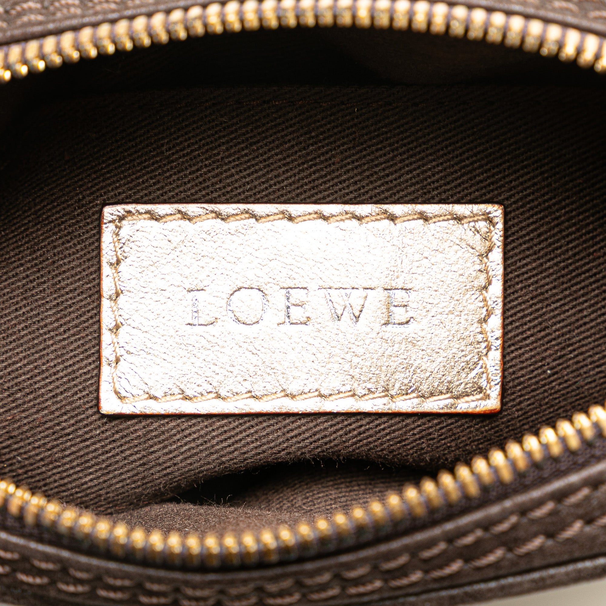 Mini Anagram Leather Tassel Crossbody