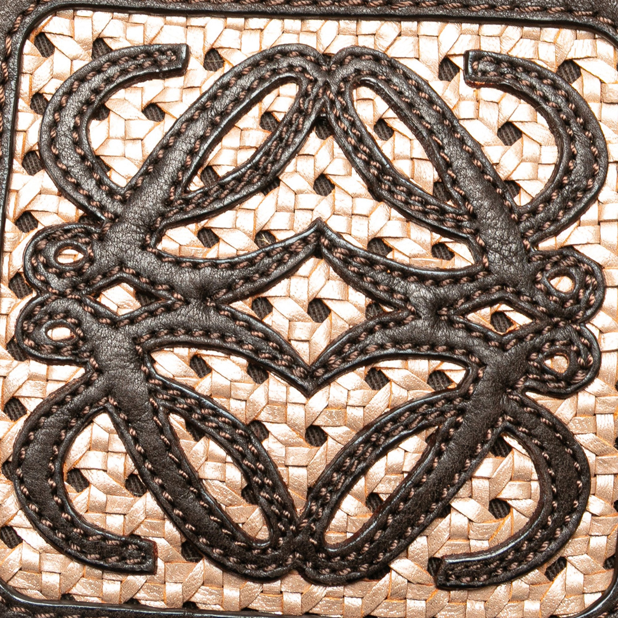 Mini Anagram Leather Tassel Crossbody