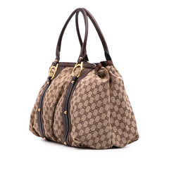 GG Canvas Interlocking G Tote