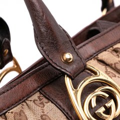 GG Canvas Interlocking G Tote