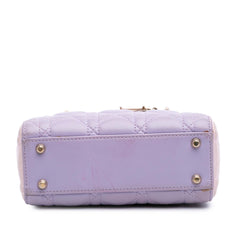 Mini Tricolor Lambskin Cannage Lady Dior