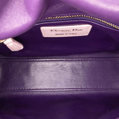 Mini Tricolor Lambskin Cannage Lady Dior
