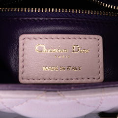 Mini Tricolor Lambskin Cannage Lady Dior