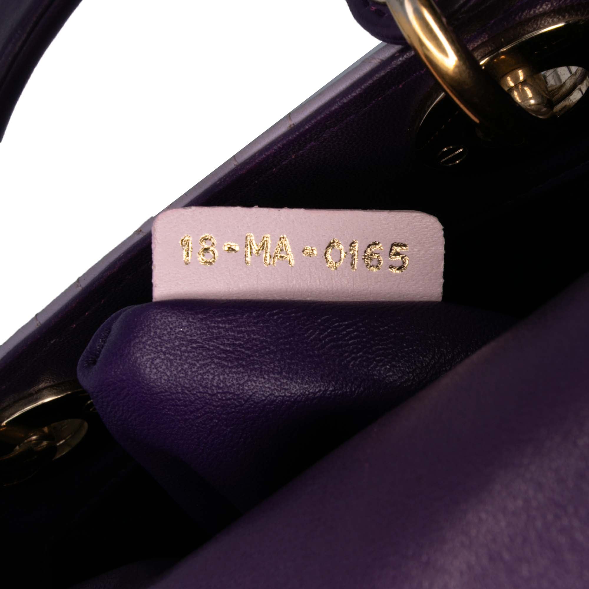 Mini Tricolor Lambskin Cannage Lady Dior