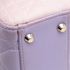 Mini Tricolor Lambskin Cannage Lady Dior