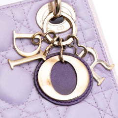 Mini Tricolor Lambskin Cannage Lady Dior