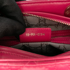 Medium Lambskin Cannage Lady Dior