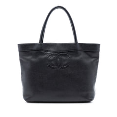 CC Caviar Open Tote