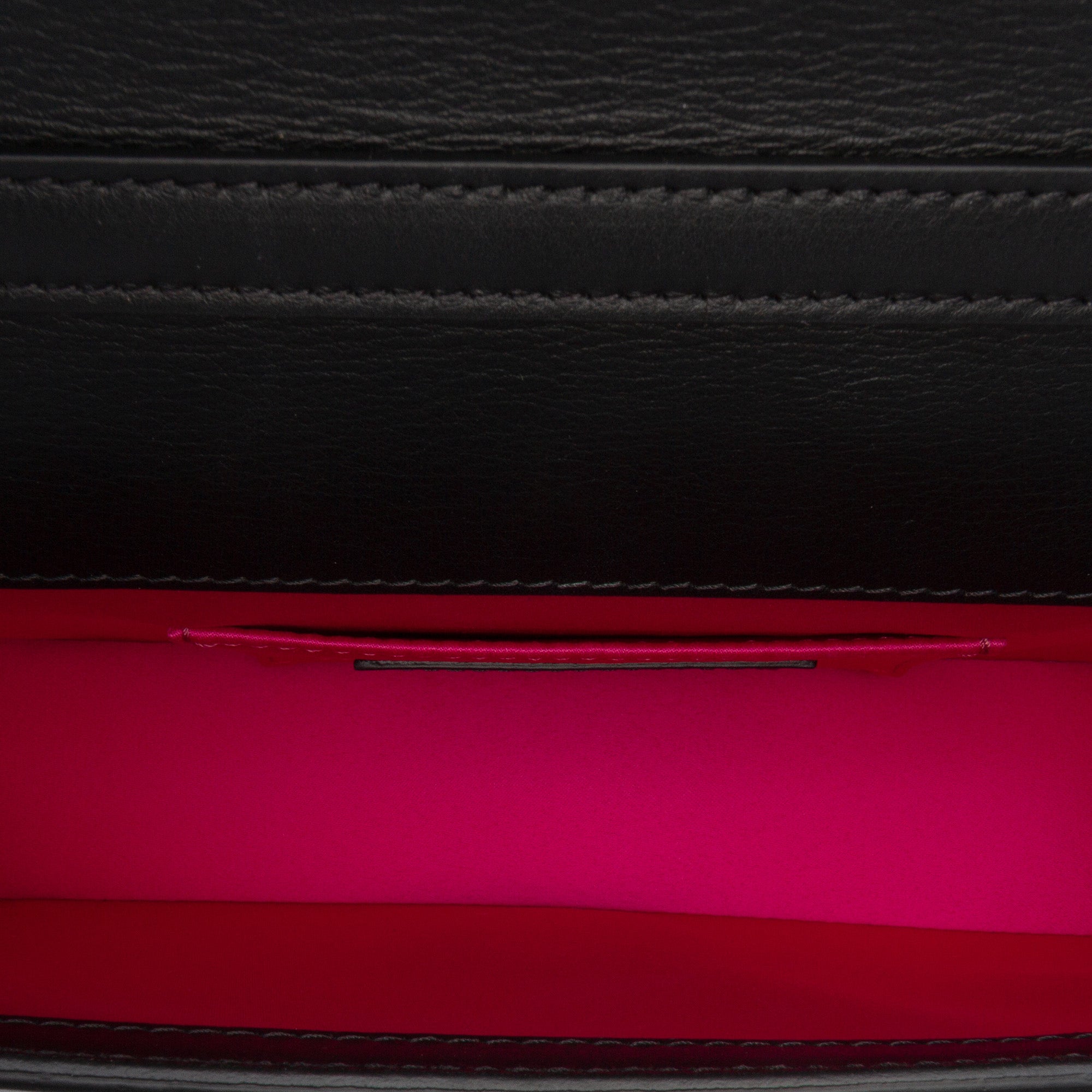 Versace Vitello Seta Fendace Brooch Baguette Satchel