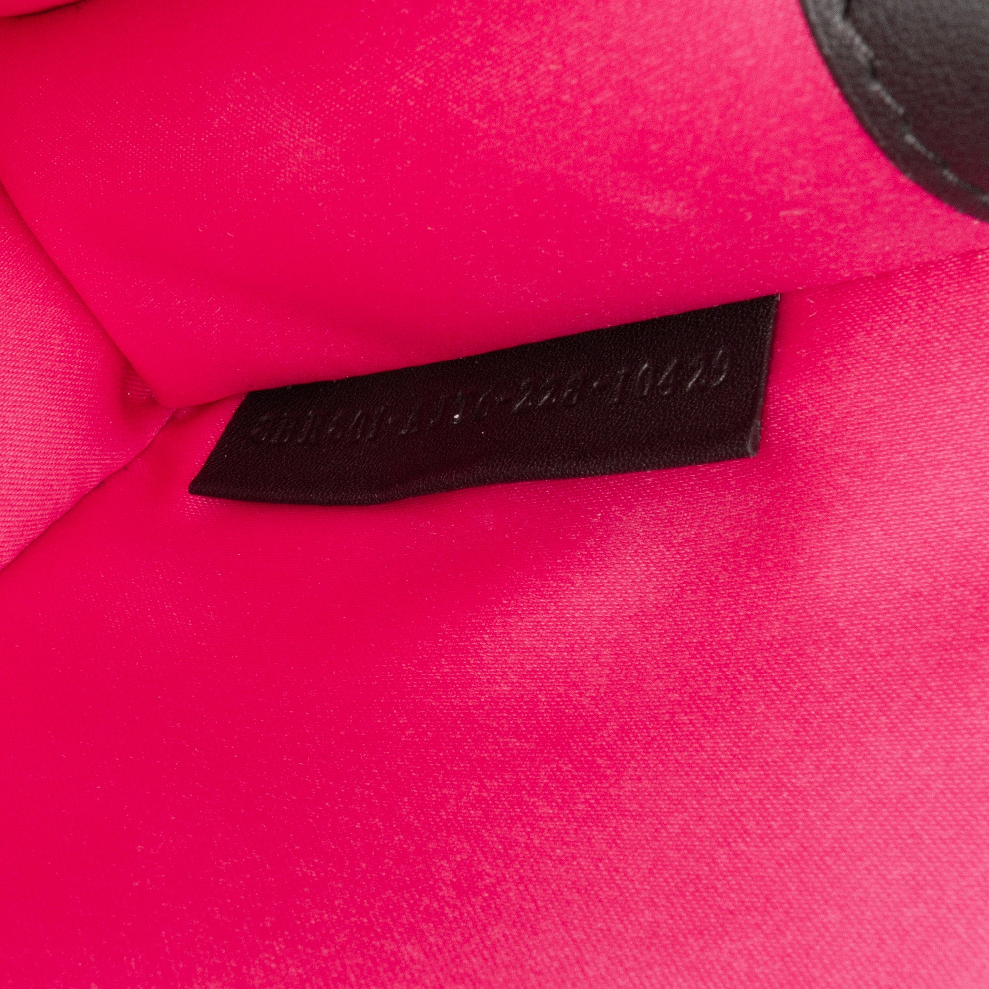 Versace Vitello Seta Fendace Brooch Baguette Satchel