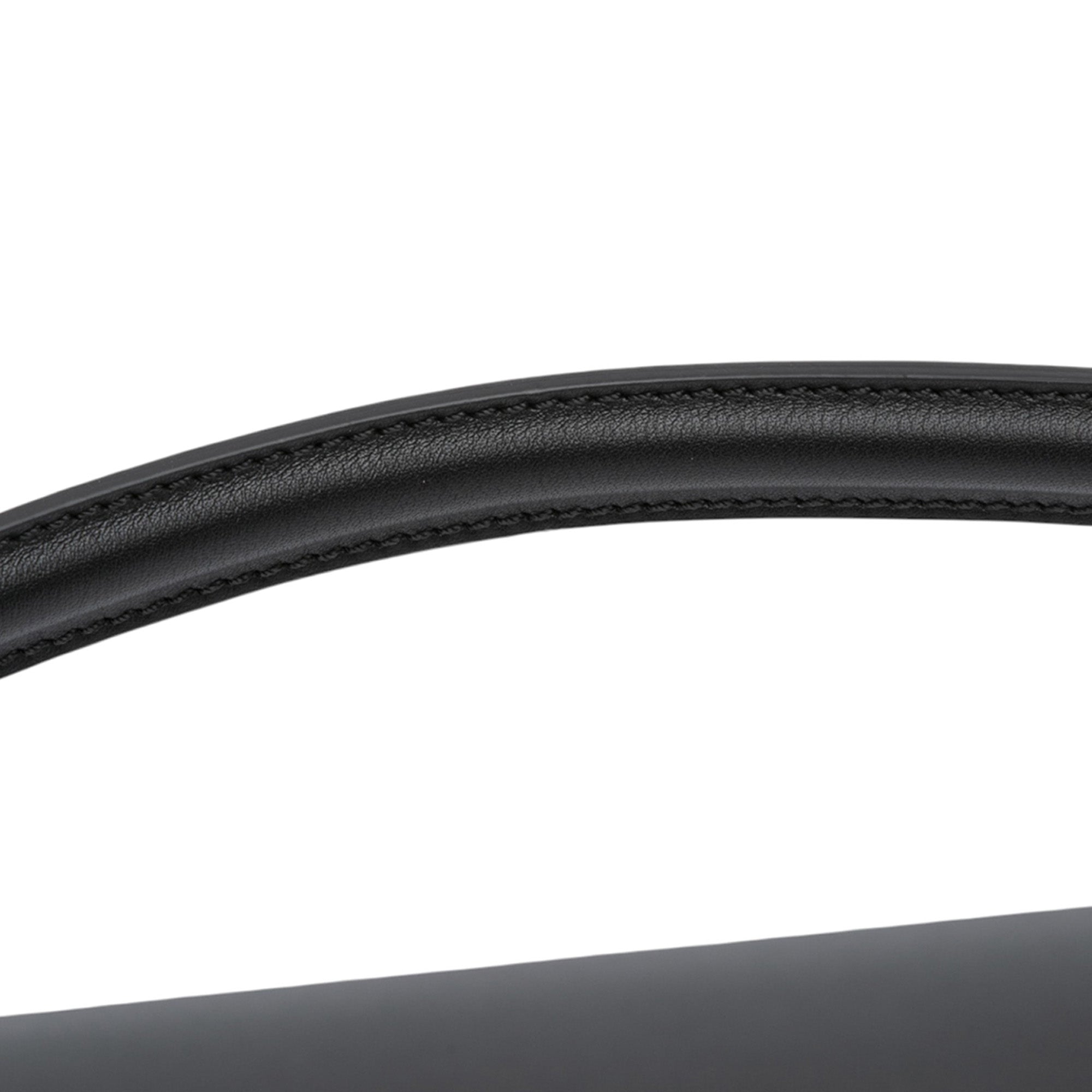 Versace Vitello Seta Fendace Brooch Baguette Satchel