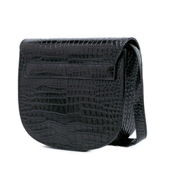 Small Croc Embossed Monogram Kaia Crossbody