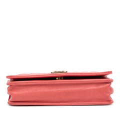 Lambskin Boy Wallet On Chain