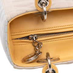Medium Tricolor Lambskin Cannage Lady Dior