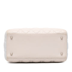 Medium Tricolor Lambskin Cannage Lady Dior