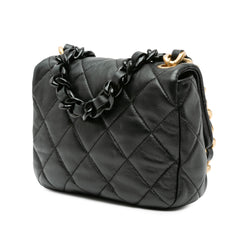 Mini Quilted Lambskin Candy Chain Flap