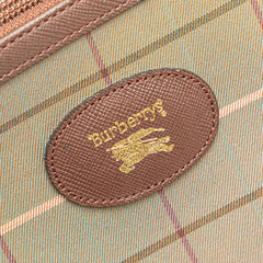 Vintage Check Canvas Wristlet Clutch