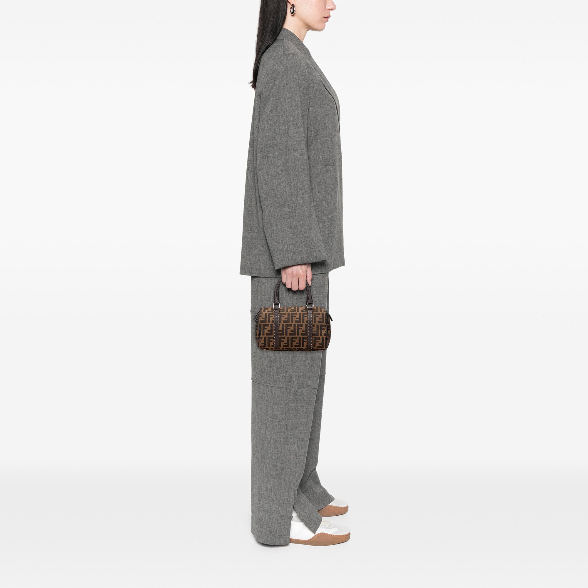 Mini Zucca Canvas Selleria Boston Bag