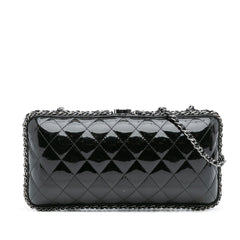 Quilted Patent Chain Around Clutch