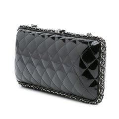 Quilted Patent Chain Around Clutch