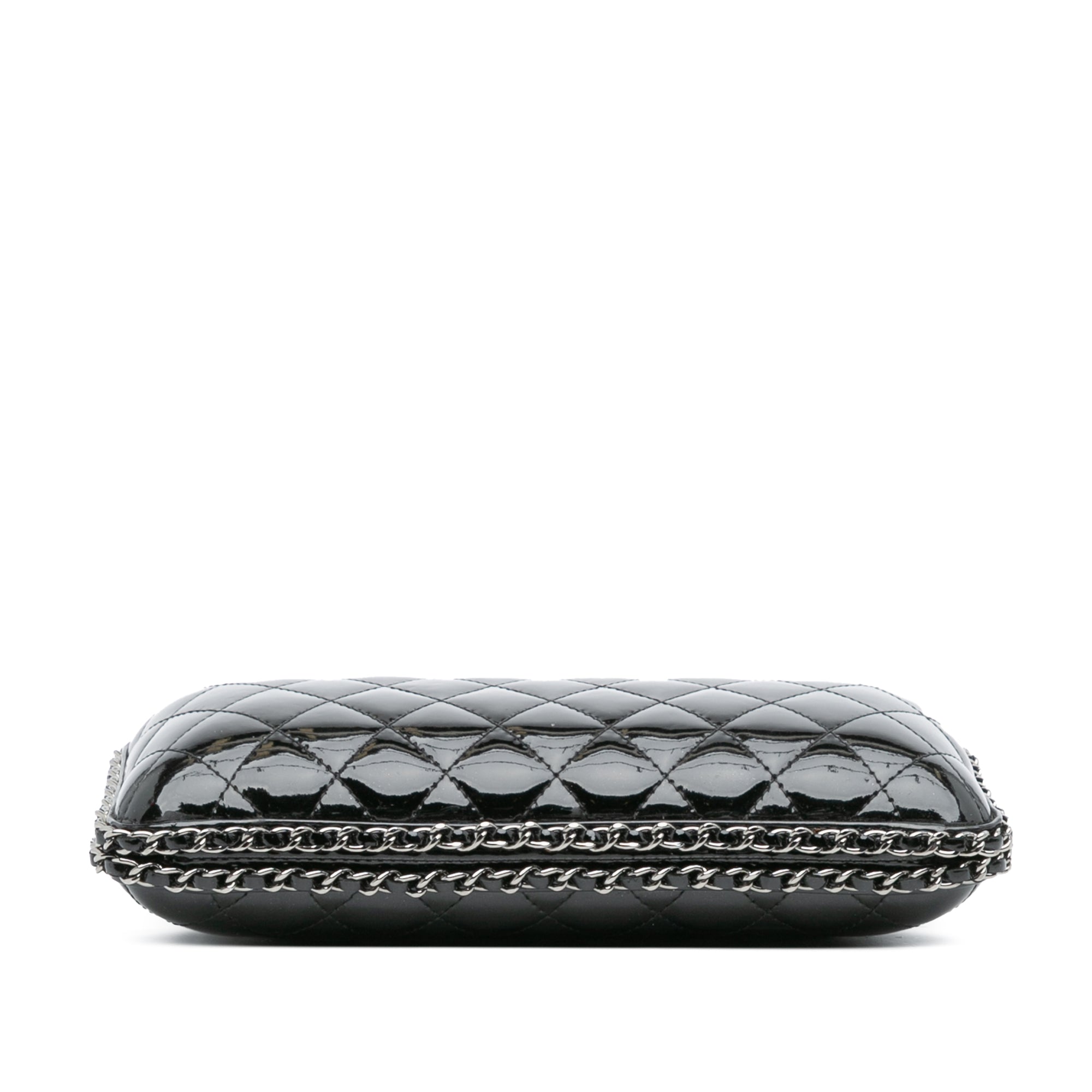 Quilted Patent Chain Around Clutch