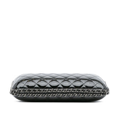 Quilted Patent Chain Around Clutch