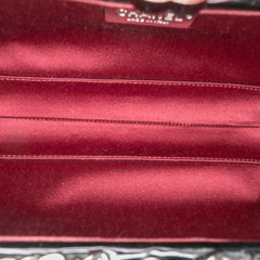 Quilted Patent Chain Around Clutch