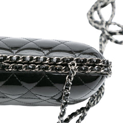 Quilted Patent Chain Around Clutch