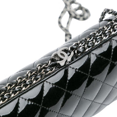 Quilted Patent Chain Around Clutch