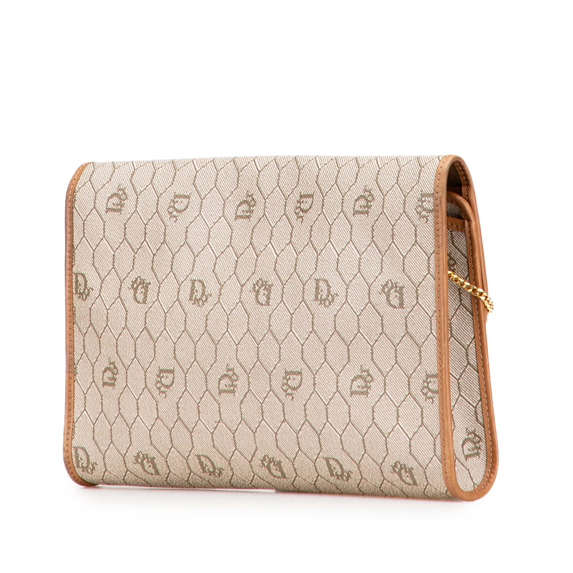 Honeycomb Coated Canvas Chain Crossbody