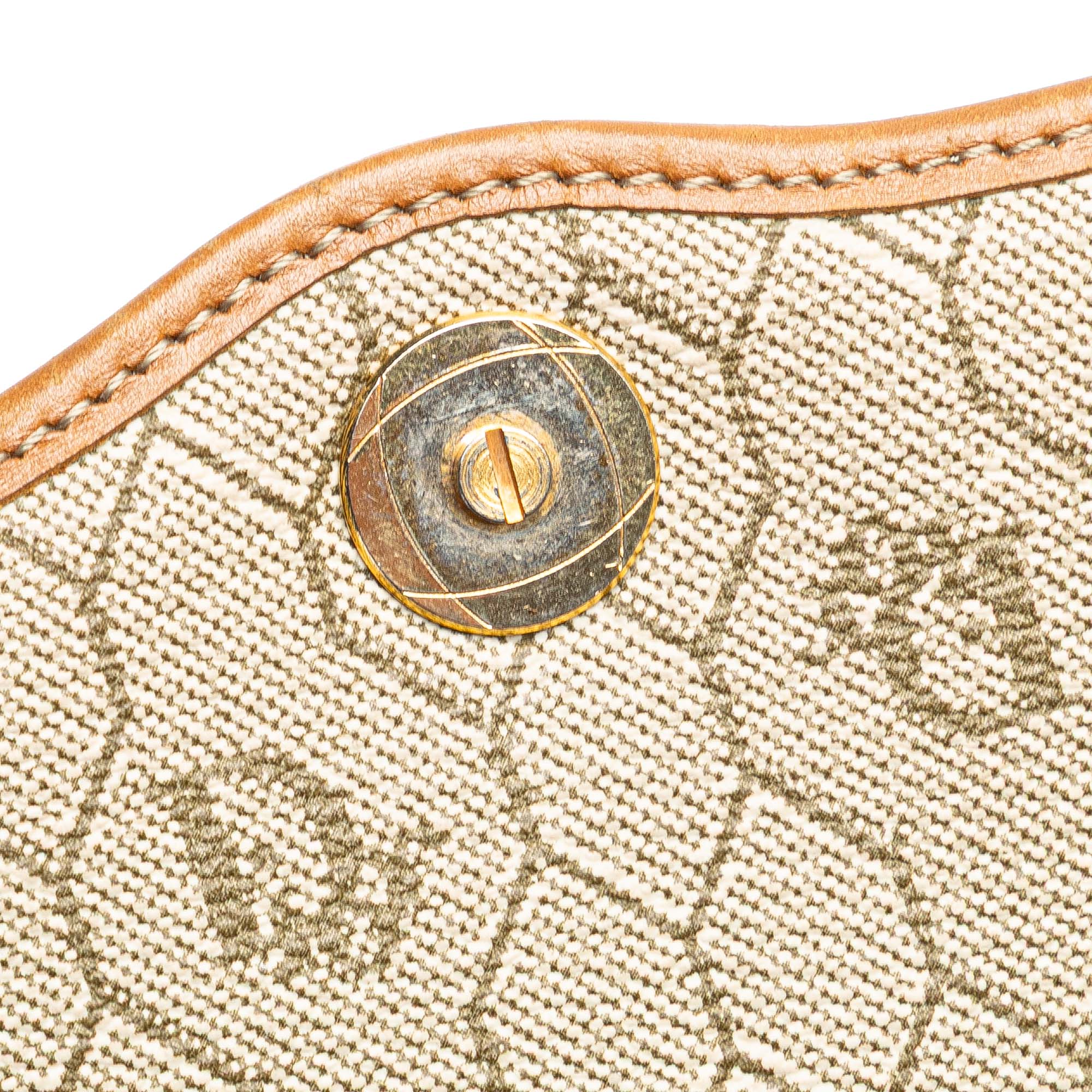 Honeycomb Coated Canvas Chain Crossbody