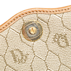 Honeycomb Coated Canvas Chain Crossbody
