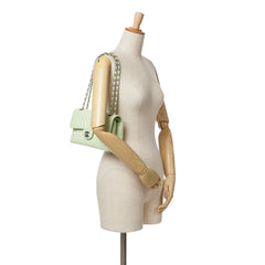 Small Classic Chevron Lambskin Double Flap