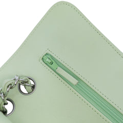 Small Classic Chevron Lambskin Double Flap