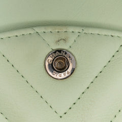 Small Classic Chevron Lambskin Double Flap