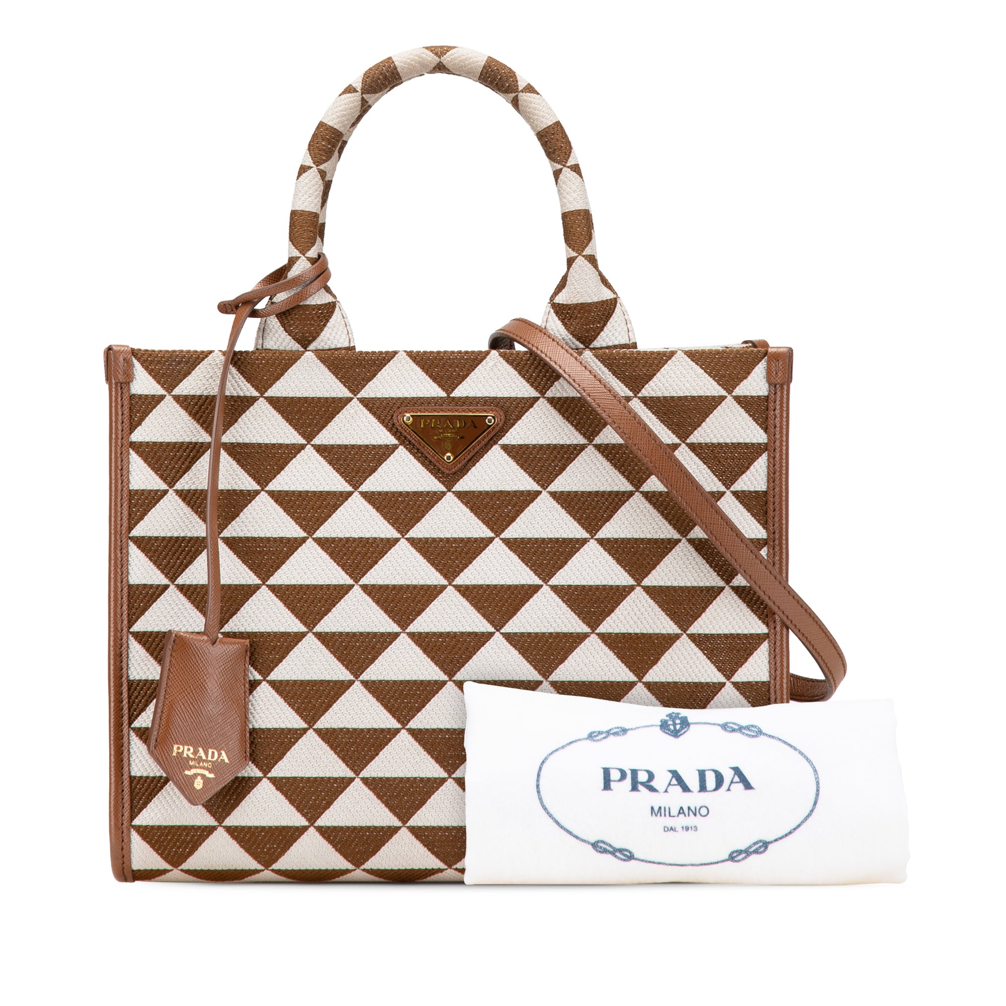 Small Canvas Symbole Triangolo Satchel
