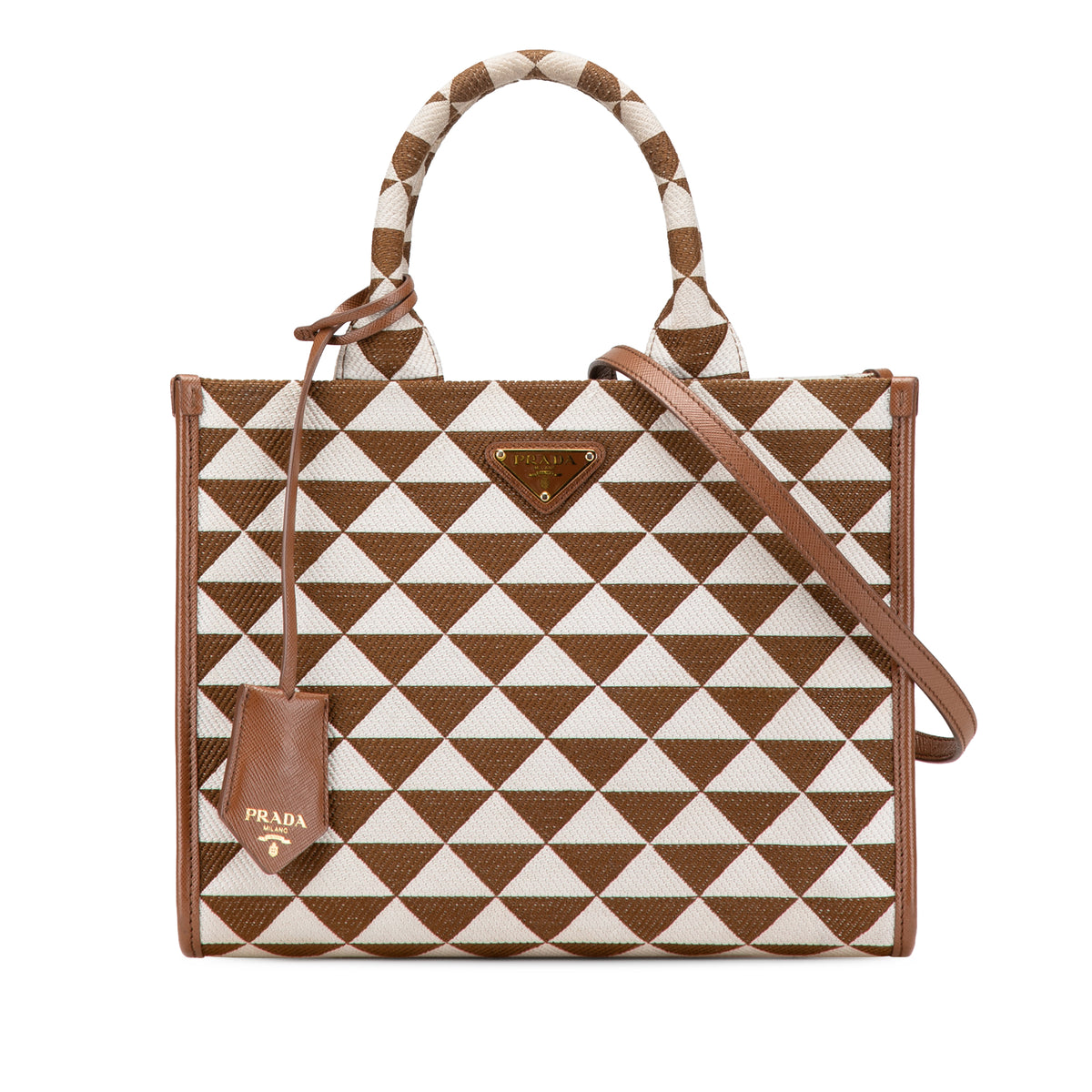 Small Canvas Symbole Triangolo Satchel