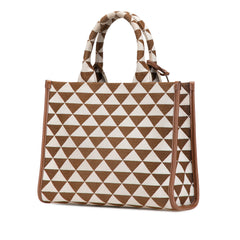 Small Canvas Symbole Triangolo Satchel