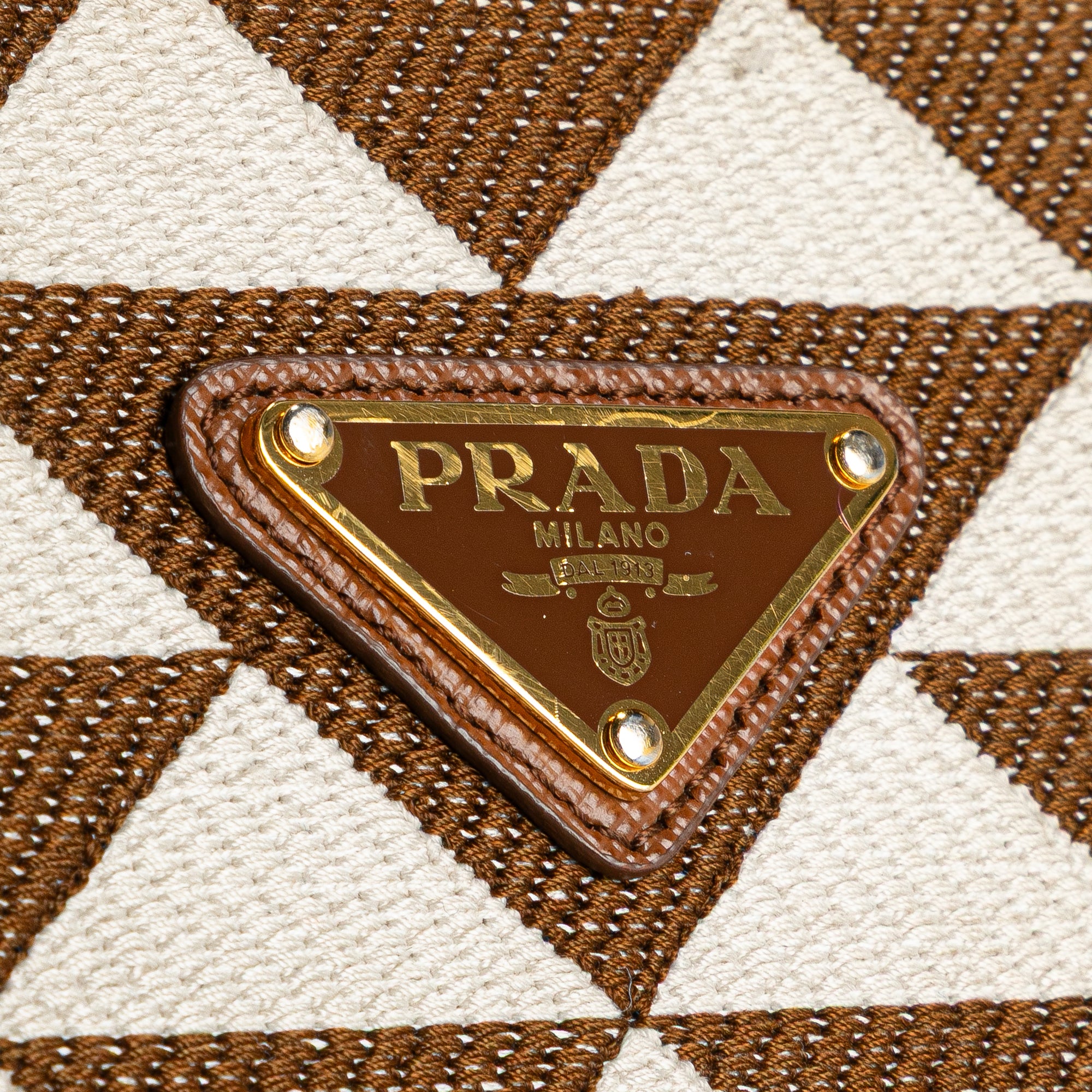 Small Canvas Symbole Triangolo Satchel