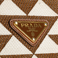 Small Canvas Symbole Triangolo Satchel