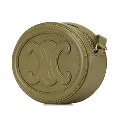 Small Calfskin Cuir Triomphe Oval Crossbody