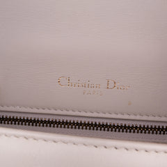 Small Lambskin Studded Diorama Flap