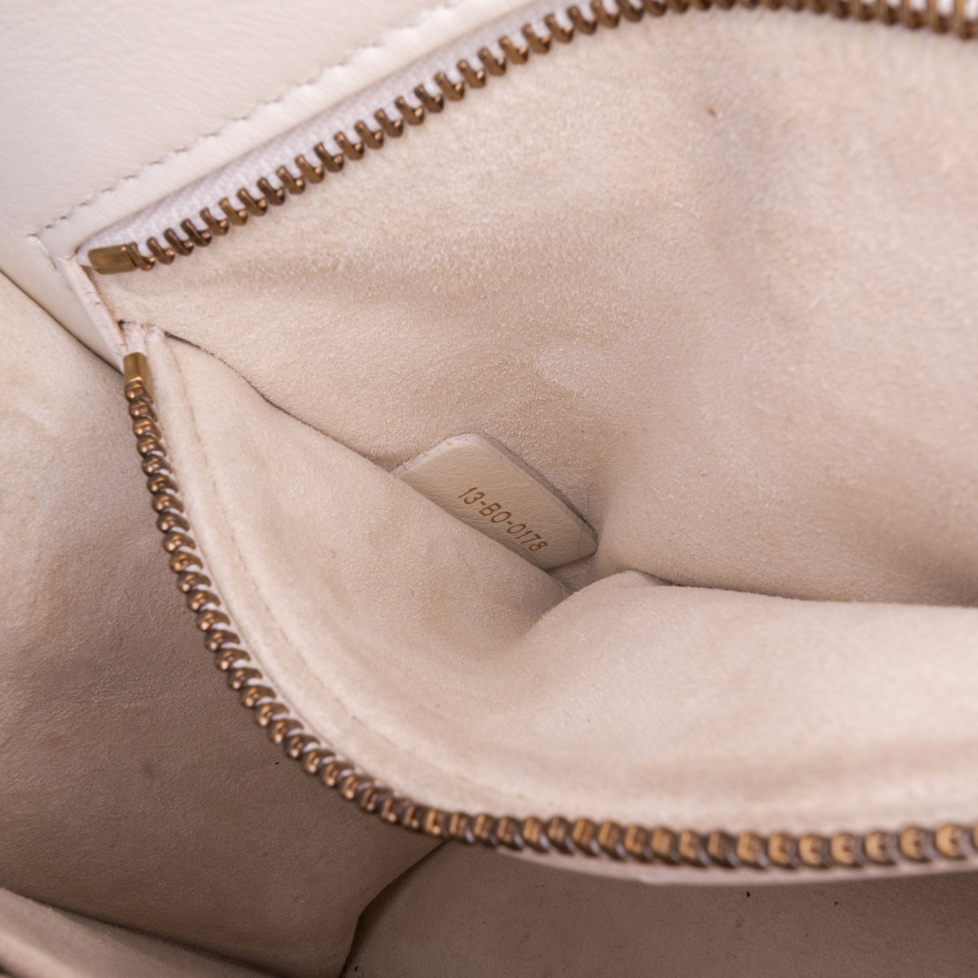 Small Lambskin Studded Diorama Flap