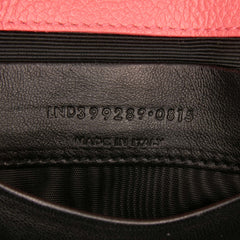 Baby Grained Calfskin Chevron Classic Monogram Chain Bag