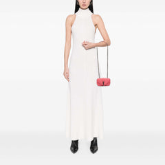 Baby Grained Calfskin Chevron Classic Monogram Chain Bag